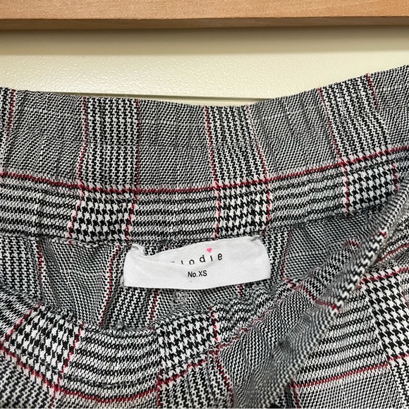 Gray Plaid Drawstring Waist Jogger Pants - Picture 3 of 5